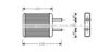 AVA QUALITY COOLING KA6007 Heat Exchanger, interior heating